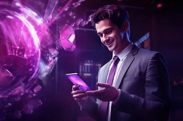 Mobile phone showing ez2 result platform interface for Philippines users